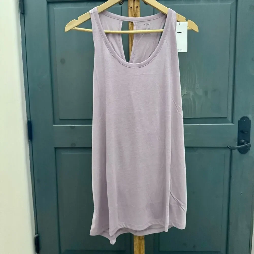 NWT (XL) Nike Yoga Dri-FIT training tank - lavender purple open back